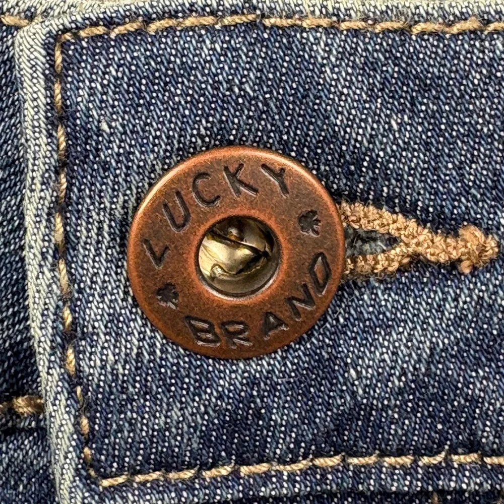 Lucky‎ Brand Riley Denim Shorts Girl's Size 10 Blue Jean Cuffed Hem Casual